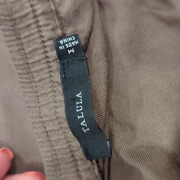 Aritzia Talula taupe / olive strapless jumpsuit - Picture 6 of 9